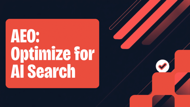 How to optimize your blog for AI search - AEO guide featured image