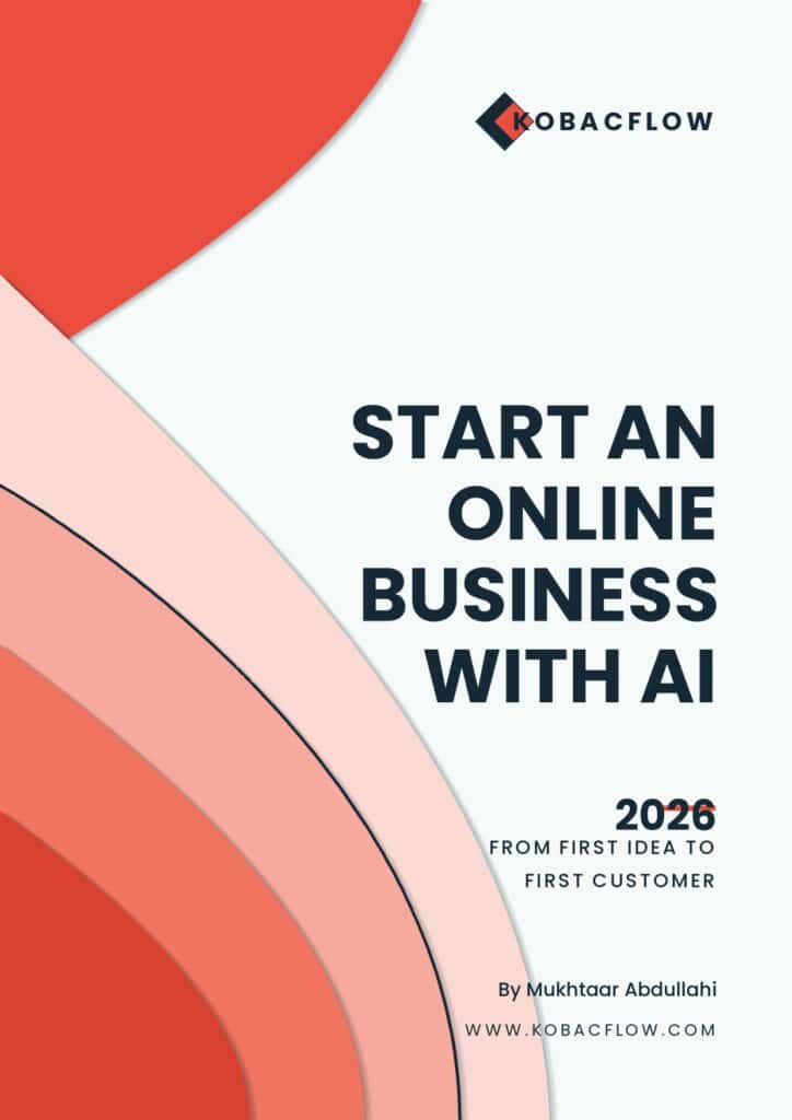 Start an Online Business with AI e-book cover