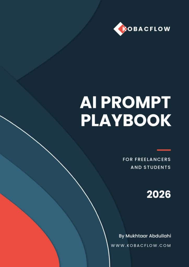 AI Prompt Playbook for Freelancers and Students e-book cover